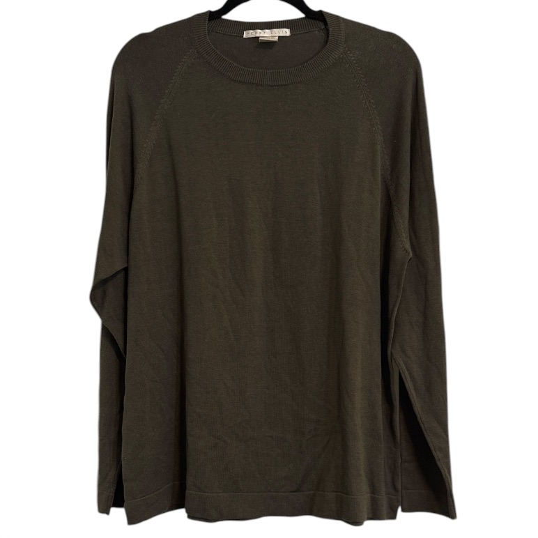 Perry Ellis Men’s 70% Silk Army Green Lightweight Sweater